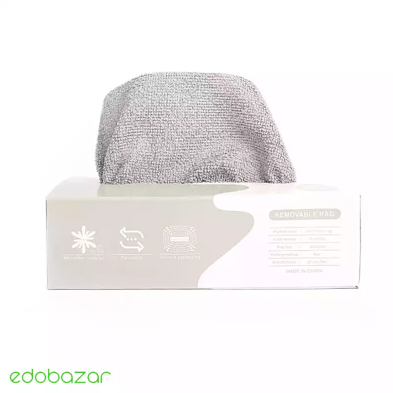 دستمال میکروفایبر طوسی