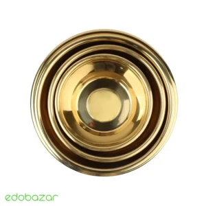 لگن استیل طلایی رنگ