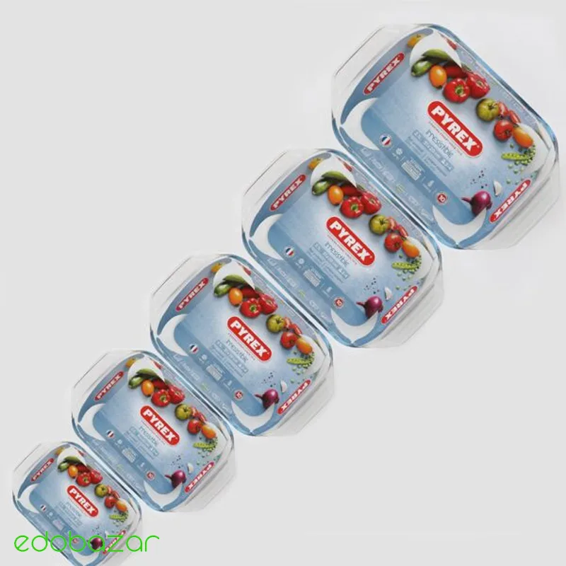 خرید ظرف پیرکس مستطیلی طرح 2
