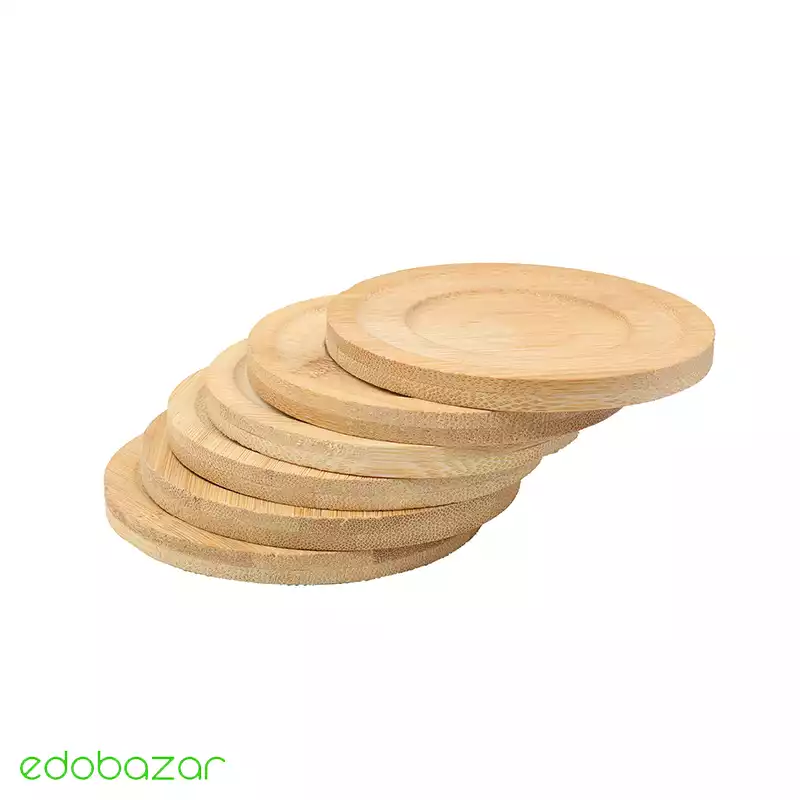 زیر لیوانی گرد بامبو