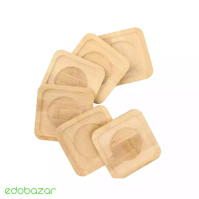 زیر لیوانی مستطیلی بامبو