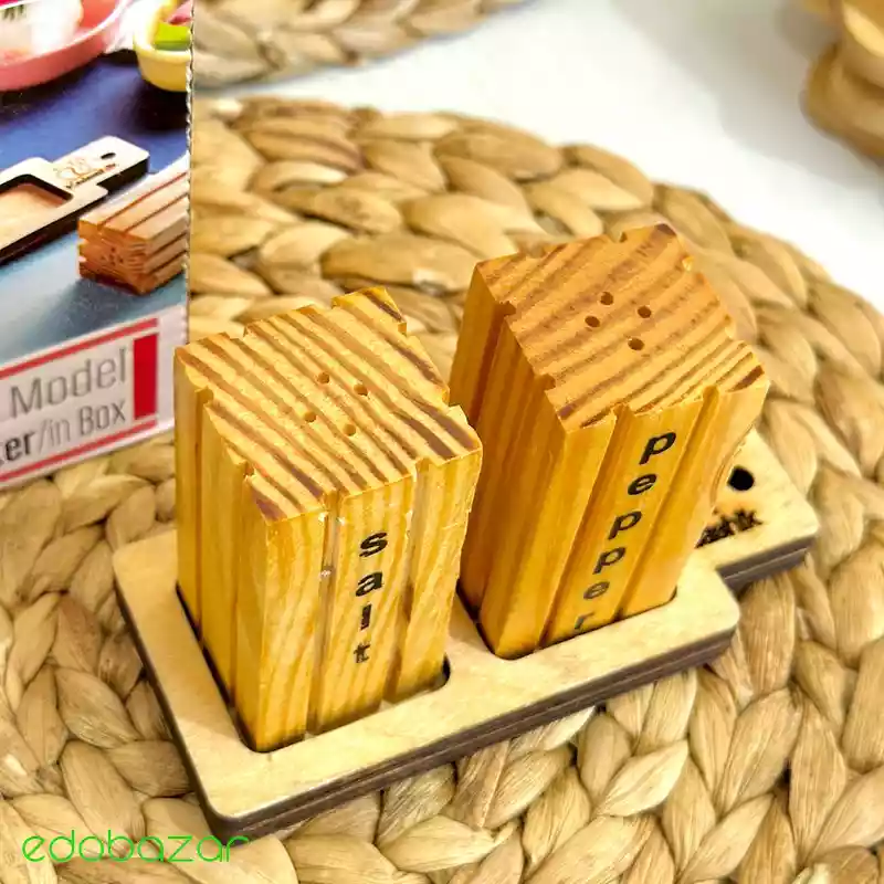 نمکدان چوبی مدل یسنا