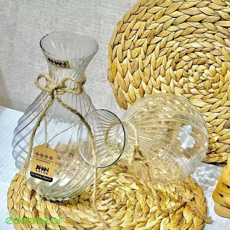 گلدان شیشه ای طرح مارال