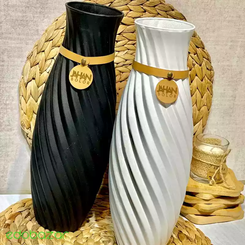 گلدان شیشه ای طرح ویوا