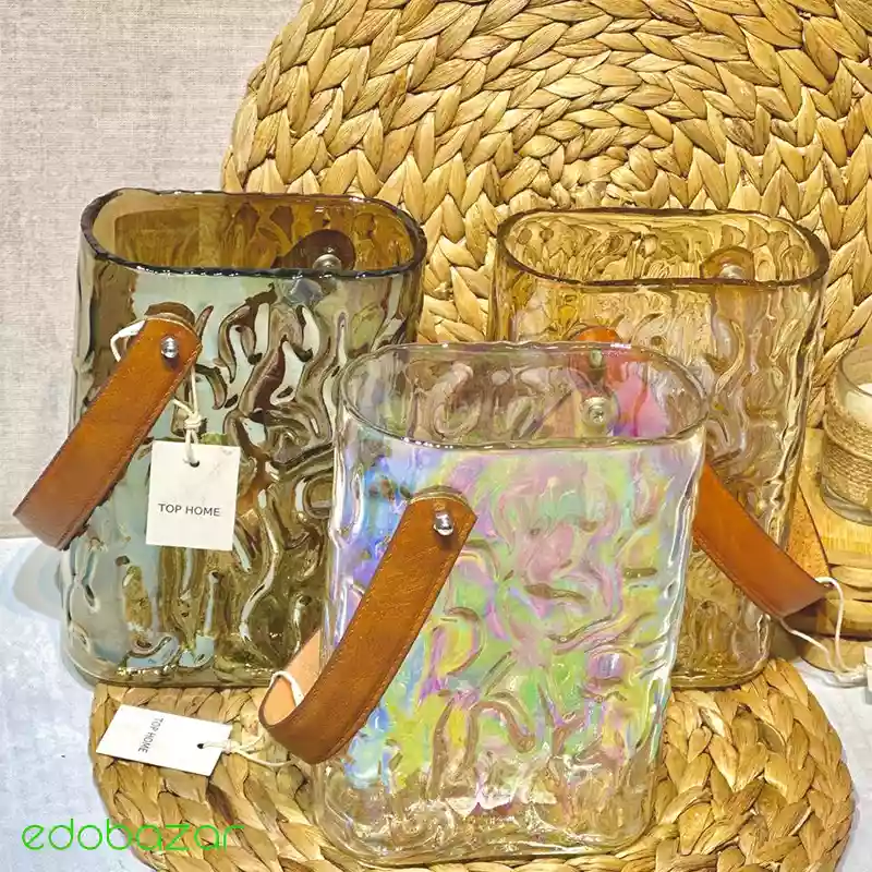 گلدان هیرا دسته چرم